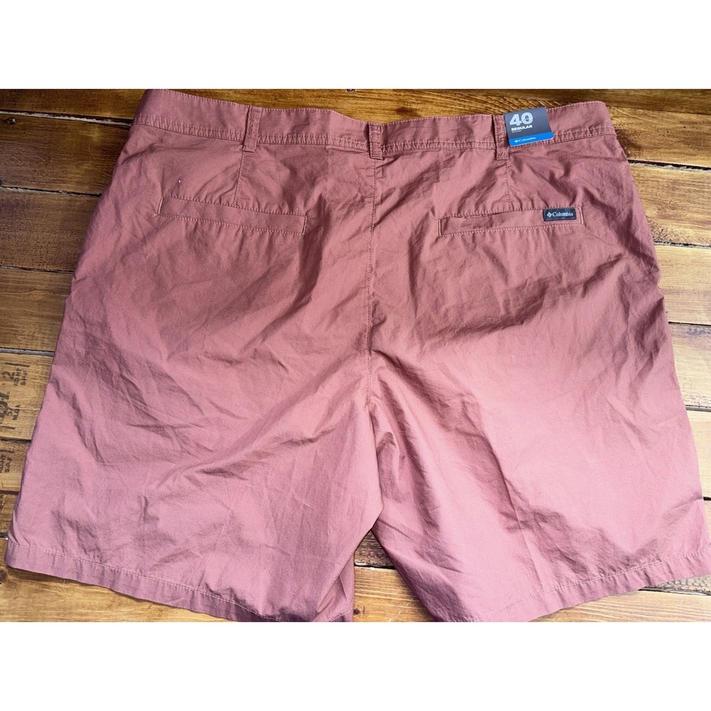 Columbia Shorts Men's 40" Clay Brown Washed Out Hiking Camping Casual 8"‎ NEW - Picture 2 of 7